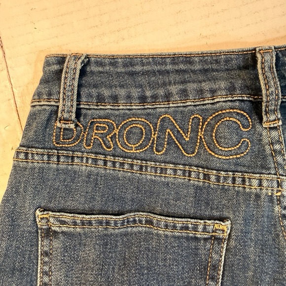 WIND OF CNOUY Denim Jeans Women's M Embroidered Logo Straight Leg - Picture 4 of 16